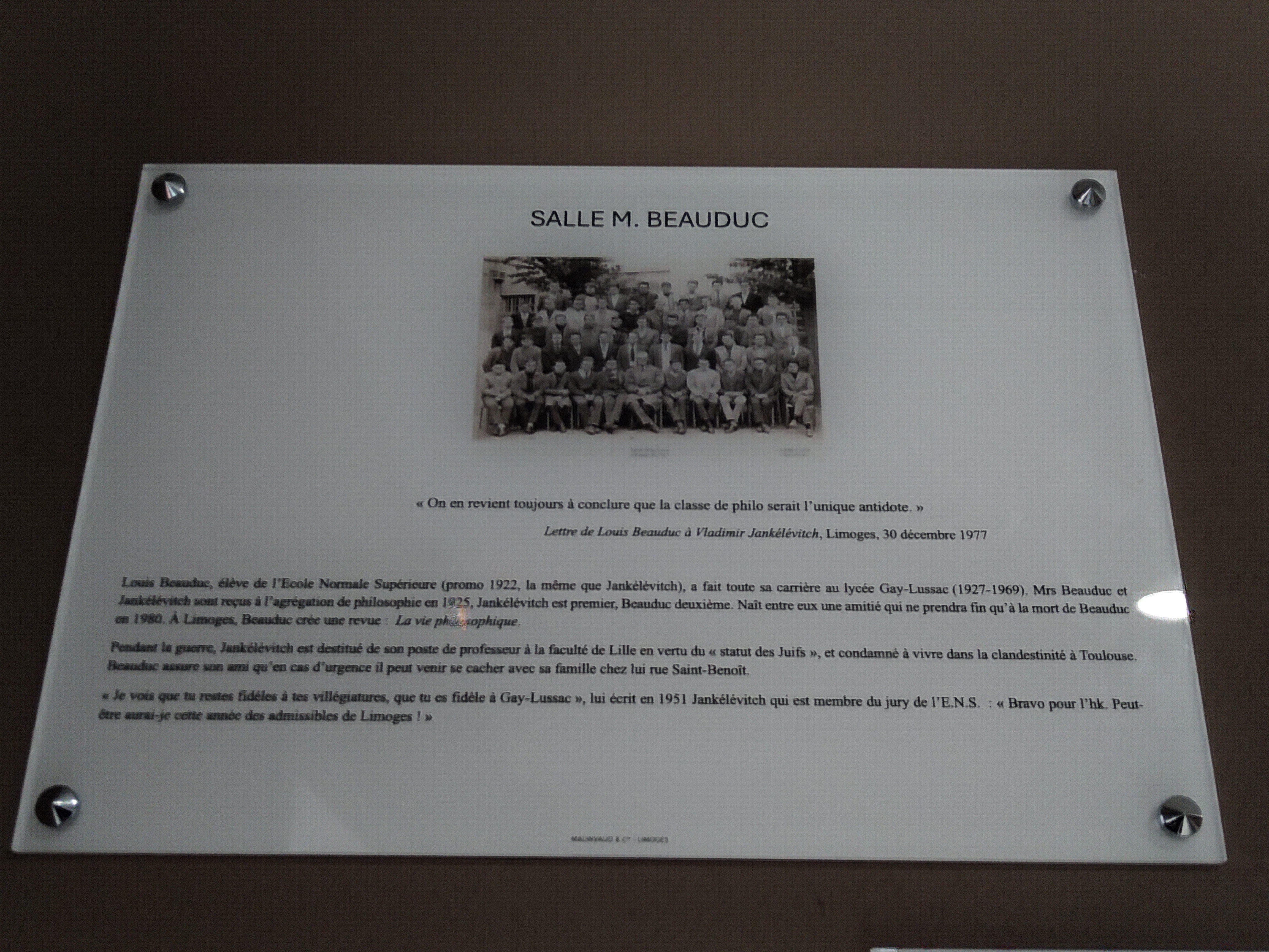 Salle Louis BEAUDUC